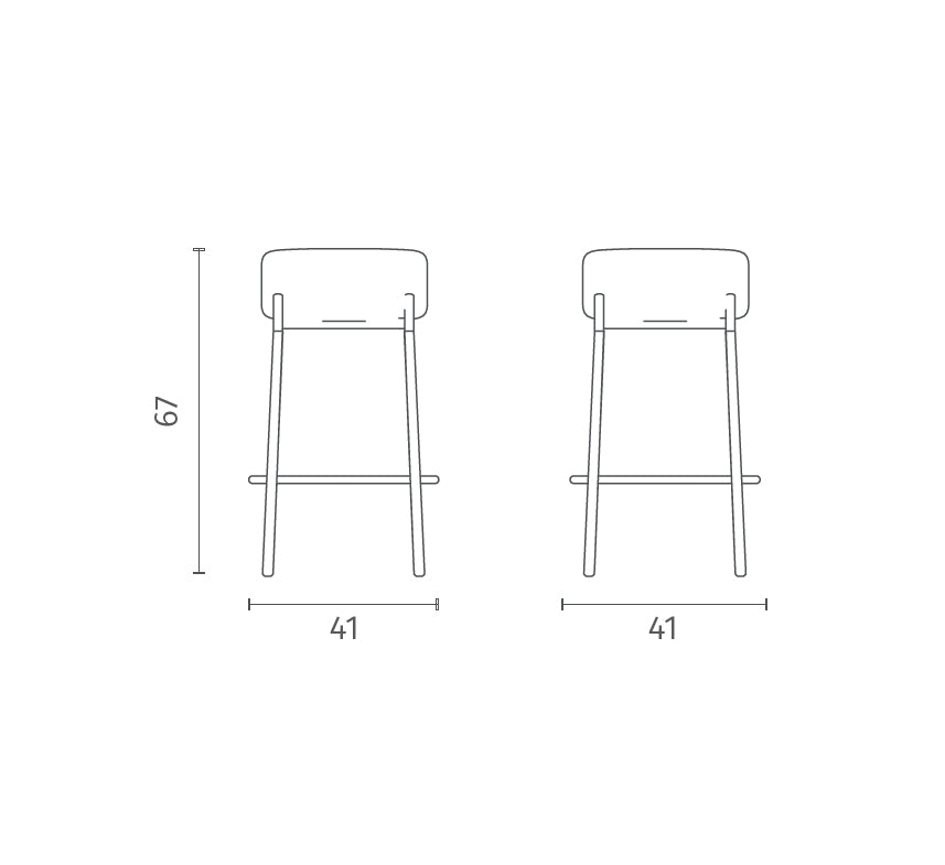 Set di 2 sgabelli Toffee