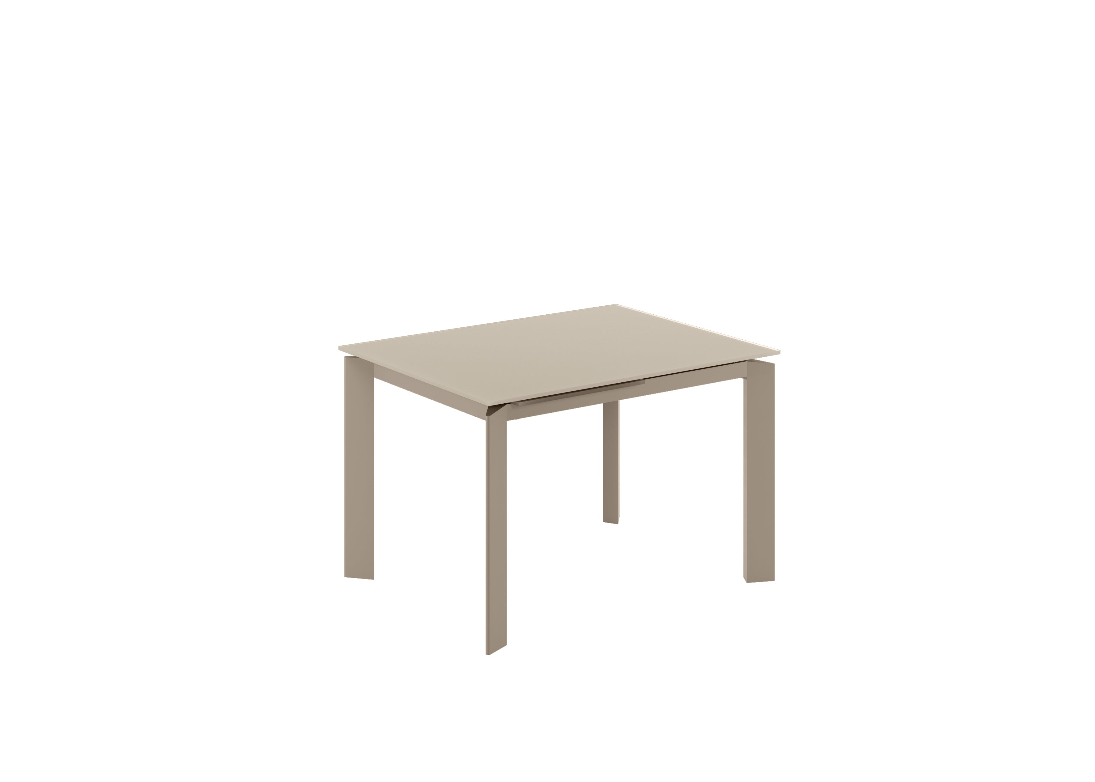 Function, Tavolo allungabile con top in vetro (80cm X 120-170cm H. 75cm)