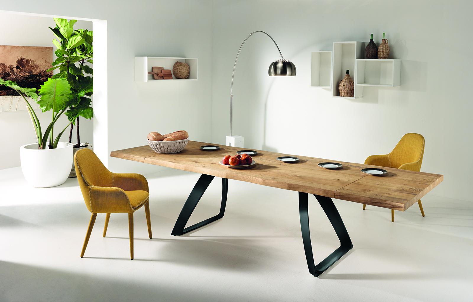 Timber, Tavolo allungabile (100cm X 200/300cm H. 76cm)