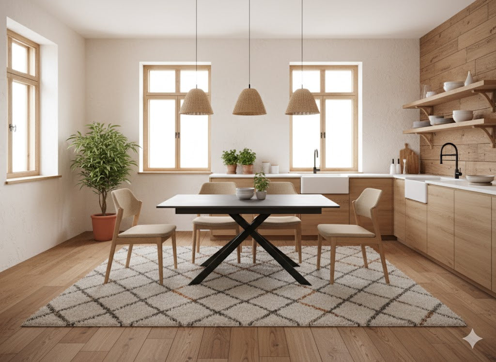 Pluto, Tavolo allungabile con top in melaminico (90cm X 140-190cm H. 76cm)