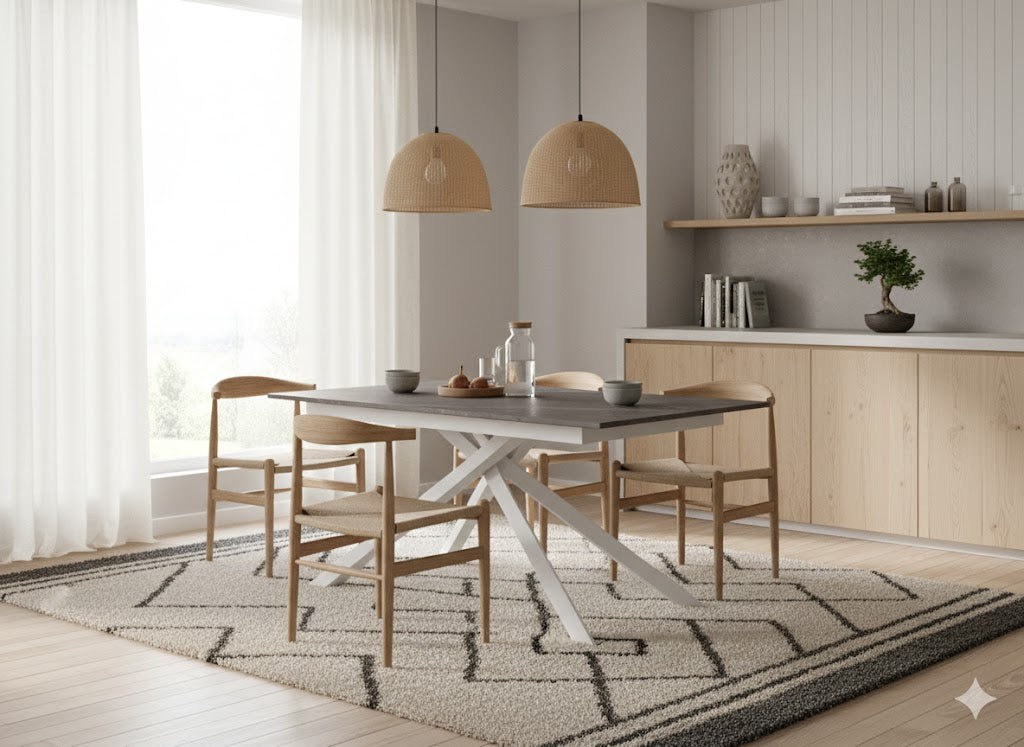 Pluto, Tavolo allungabile con top in melaminico (90cm X 140-190cm H. 76cm)