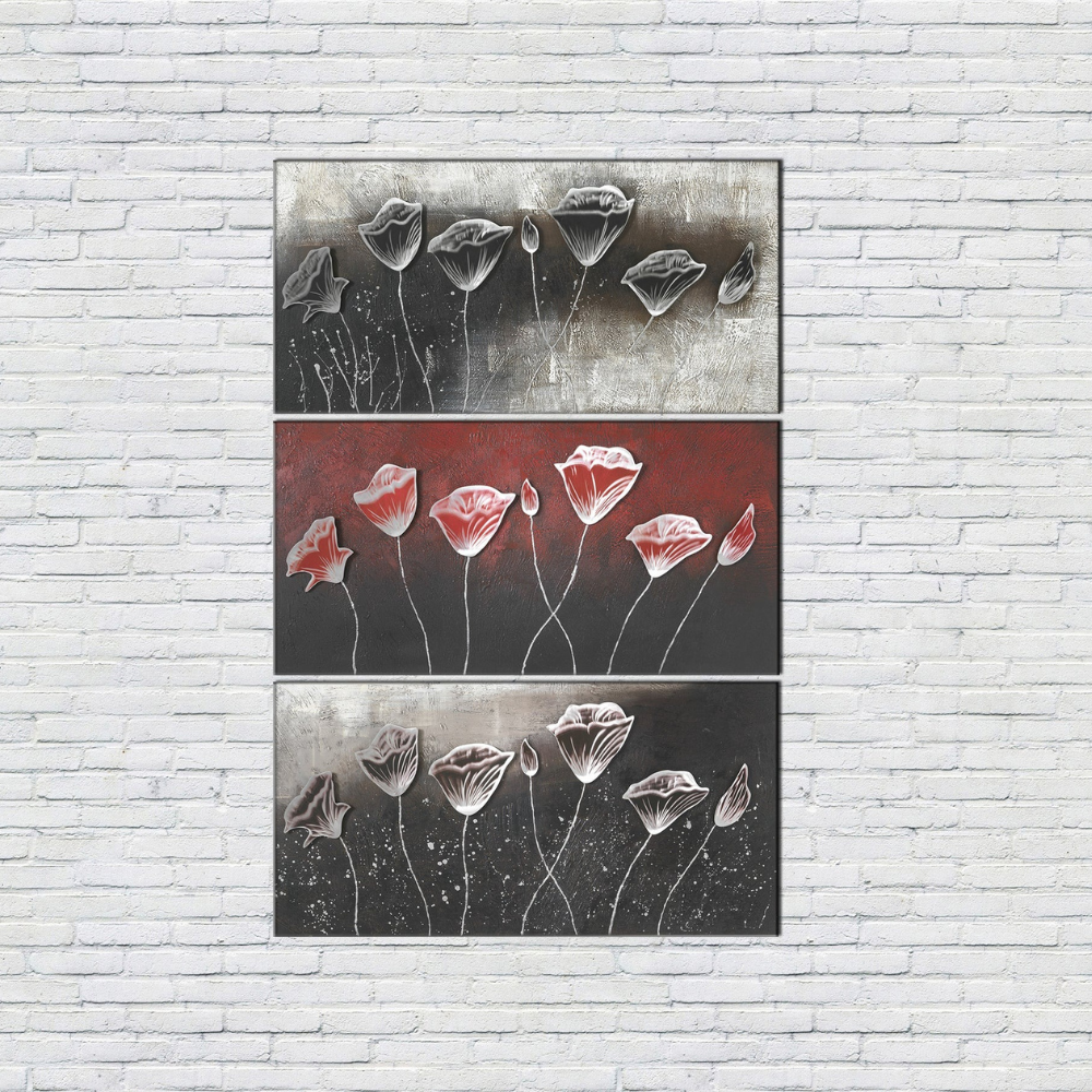 Poppy, Olio su tela (4cm X 70cm H. 140cm)