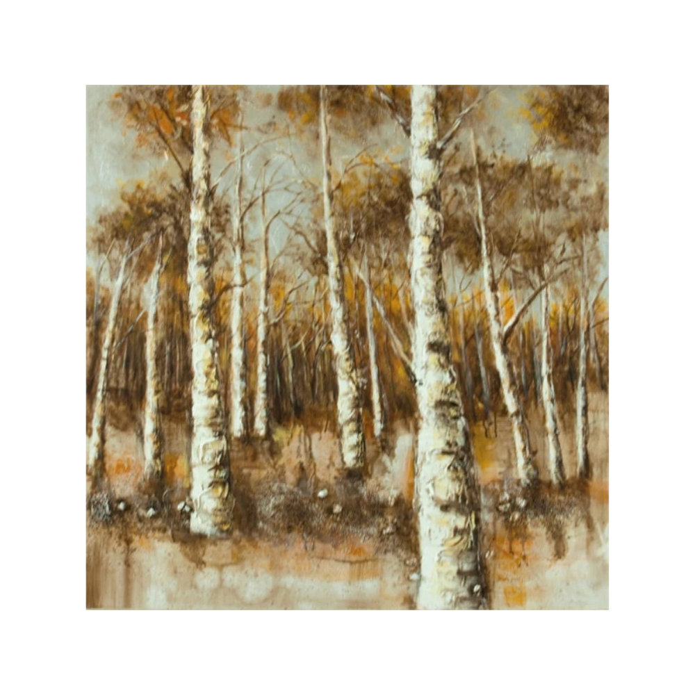 Trees, Olio su tela (3.5cm X 140cm H. 70cm)