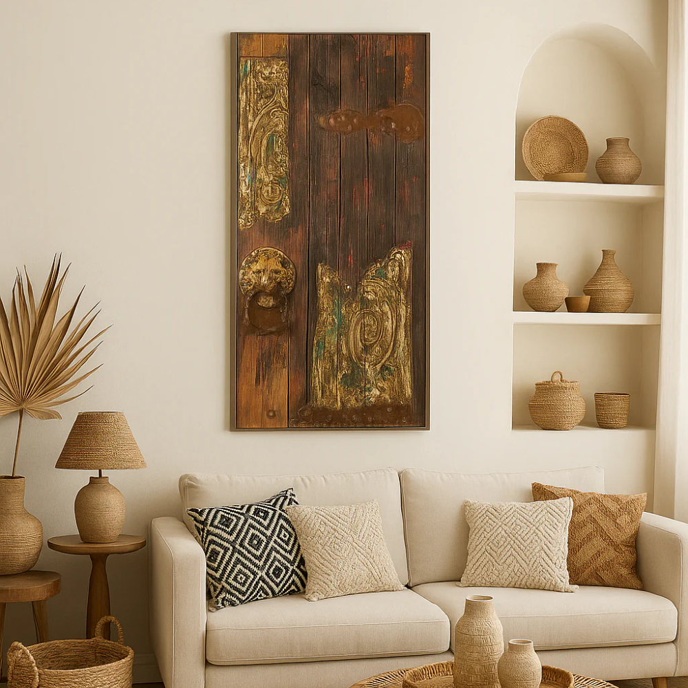 Door, Olio su legno (3.5cm X 50cm H. 120cm)