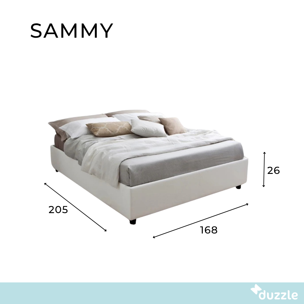 Sammy, Letto Matrimoniale (168cm X 205cm H. 26cm)