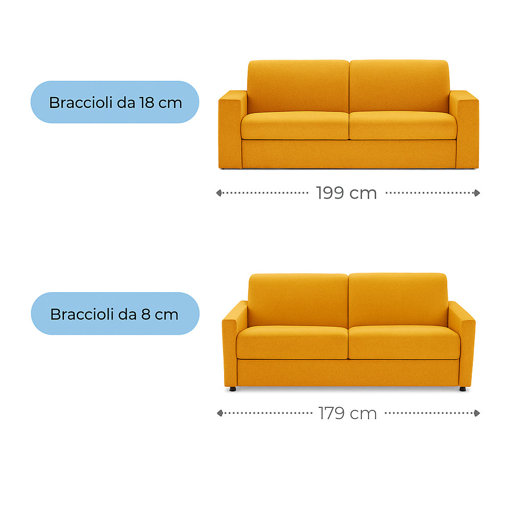 Divano letto matrimoniale 140x190