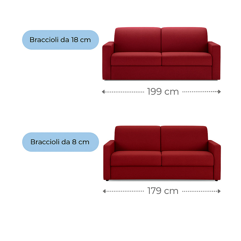 Divano letto matrimoniale 140x190