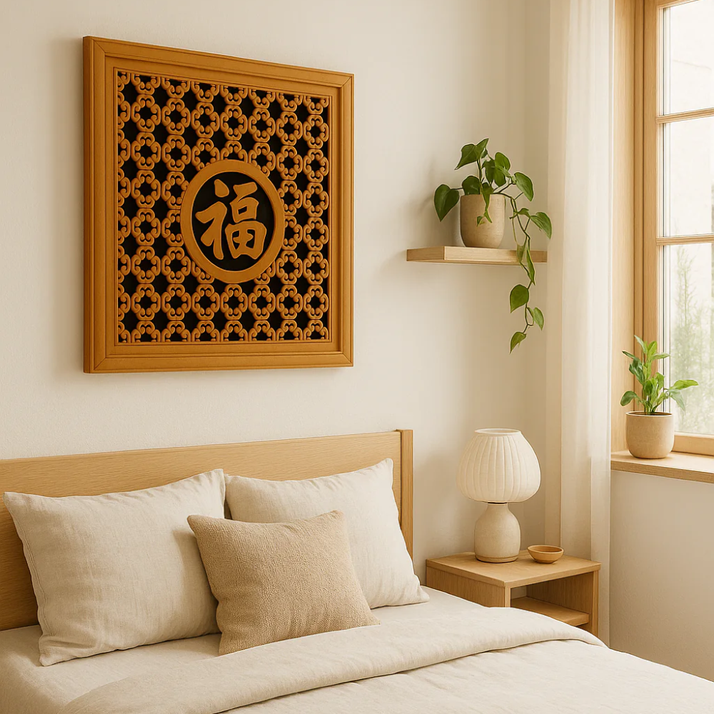 Xingfu, Pannello decorativo (50cm X 50cm H. 3cm)