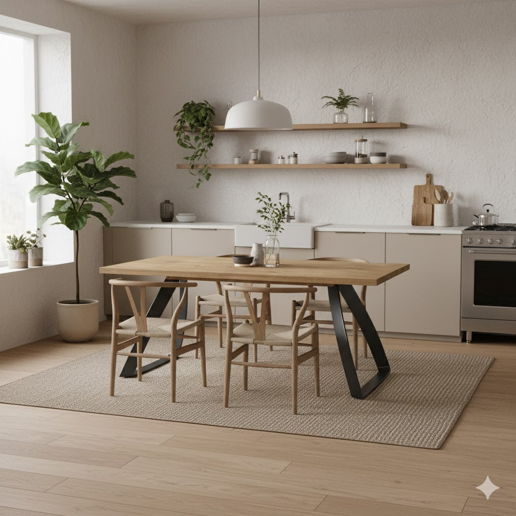 Timber, Tavolo allungabile (90cm X 160/240cm H. 76cm)