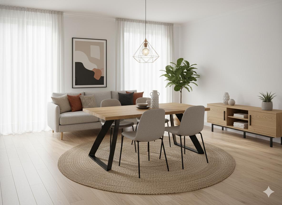 Timber, Tavolo fisso (90cm X 160cm H. 76cm)