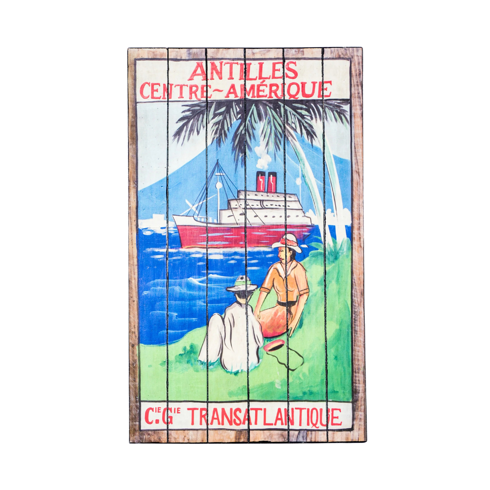 Ship, Stampa su legno (3cm X 60cm H. 100cm)