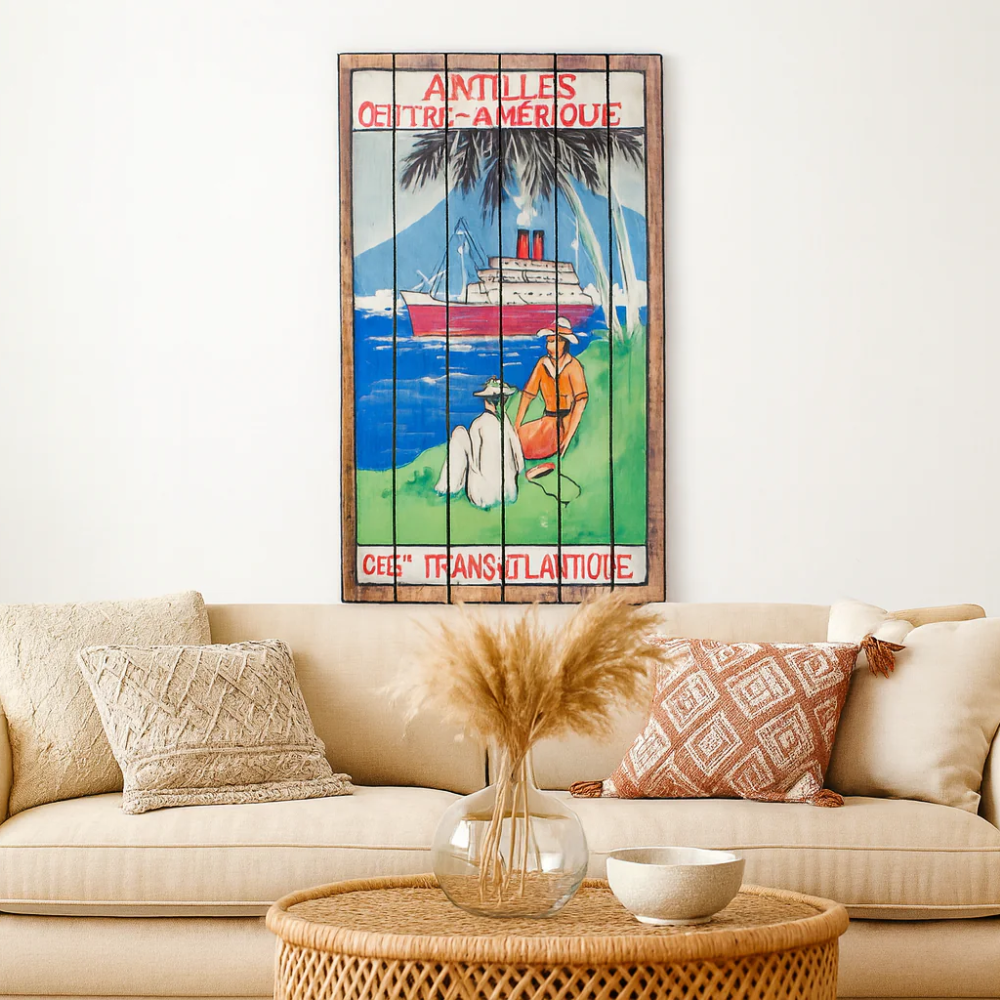 Ship, Stampa su legno (3cm X 60cm H. 100cm)