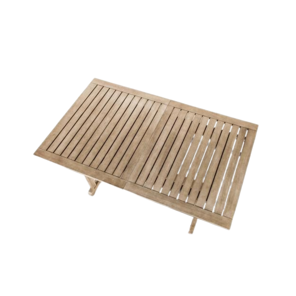 Solara set, Set da esterno con 6 sedie e tavolo allungabile (Tav : 147/200cm x 90cm H. 75cm Sed : 60cm x 64cm H. 82cm)
