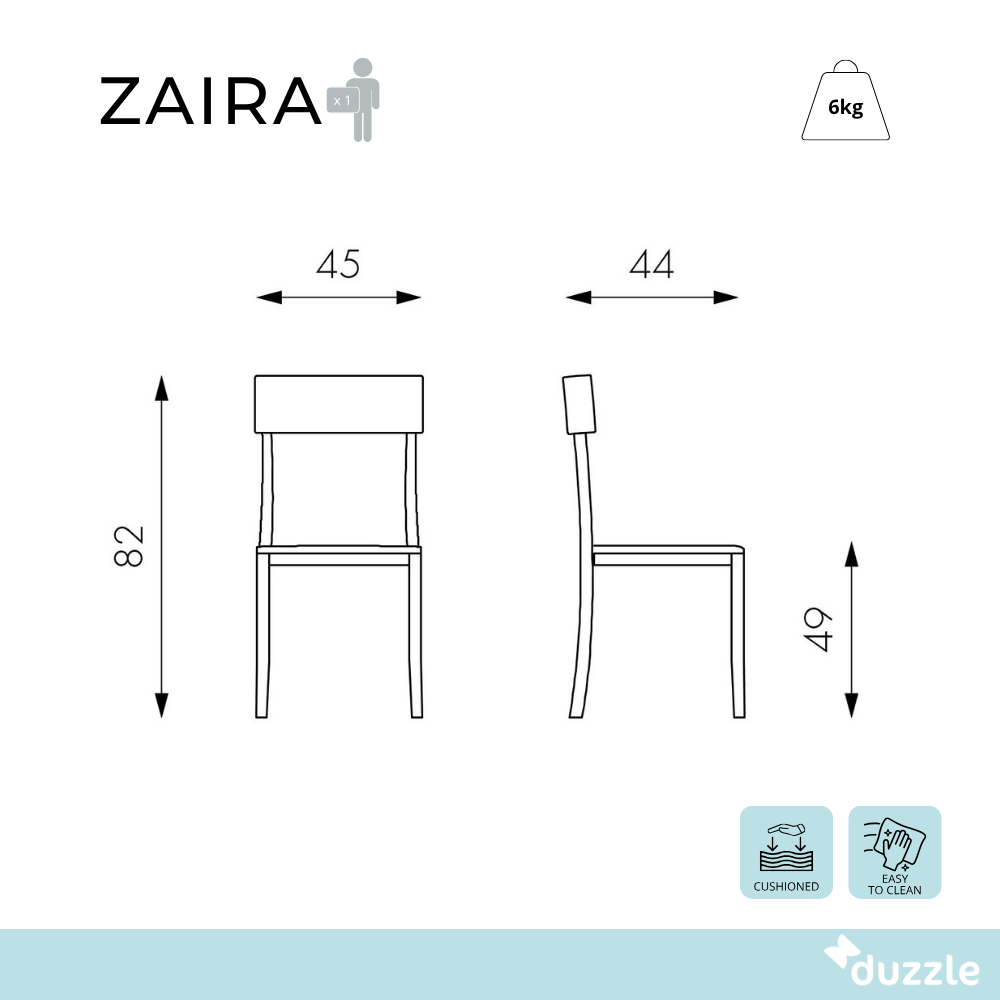 Set di 2 sedie Zaira