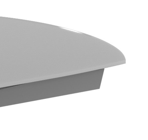 Float, Tavolo allungabile con top in vetro (90cm X 120-180cm H. 76cm)