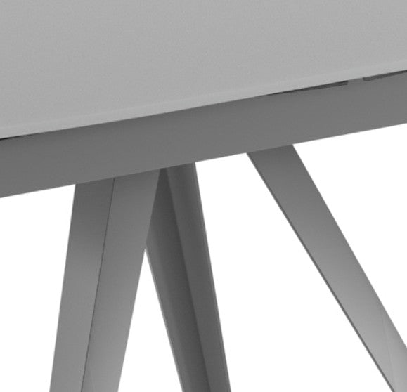 Float, Tavolo allungabile con top in vetro (90cm X 120-180cm H. 76cm)