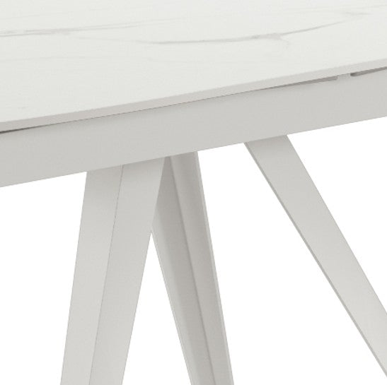 Spin, Tavolo allungabile con top in ceramica (90cm X 140-200cm H. 75cm)