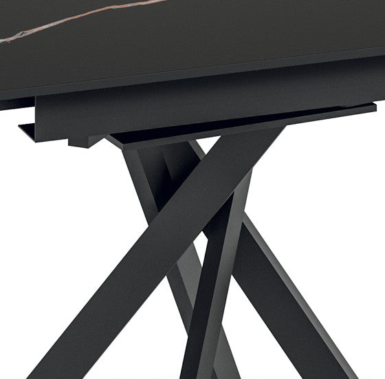 Drift, Tavolo allungabile con top in ceramica (120cm X 80-120cm H. 76cm)