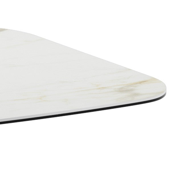 Halo, Tavolo fisso con top in ceramica su vetro (110cm X 220cm H. 75cm)