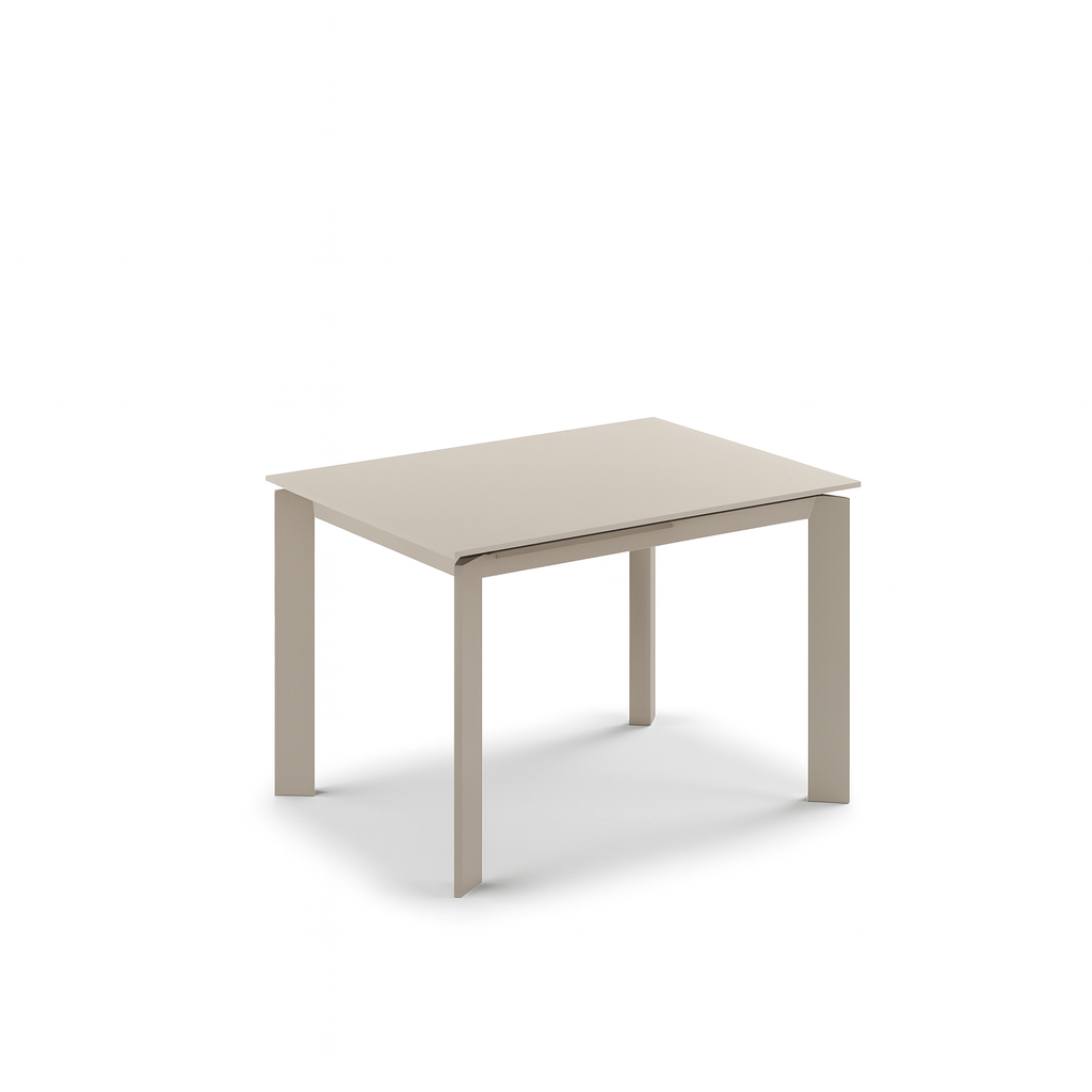 Function, Tavolo allungabile con top in vetro (80cm X 120-170cm H. 75cm)