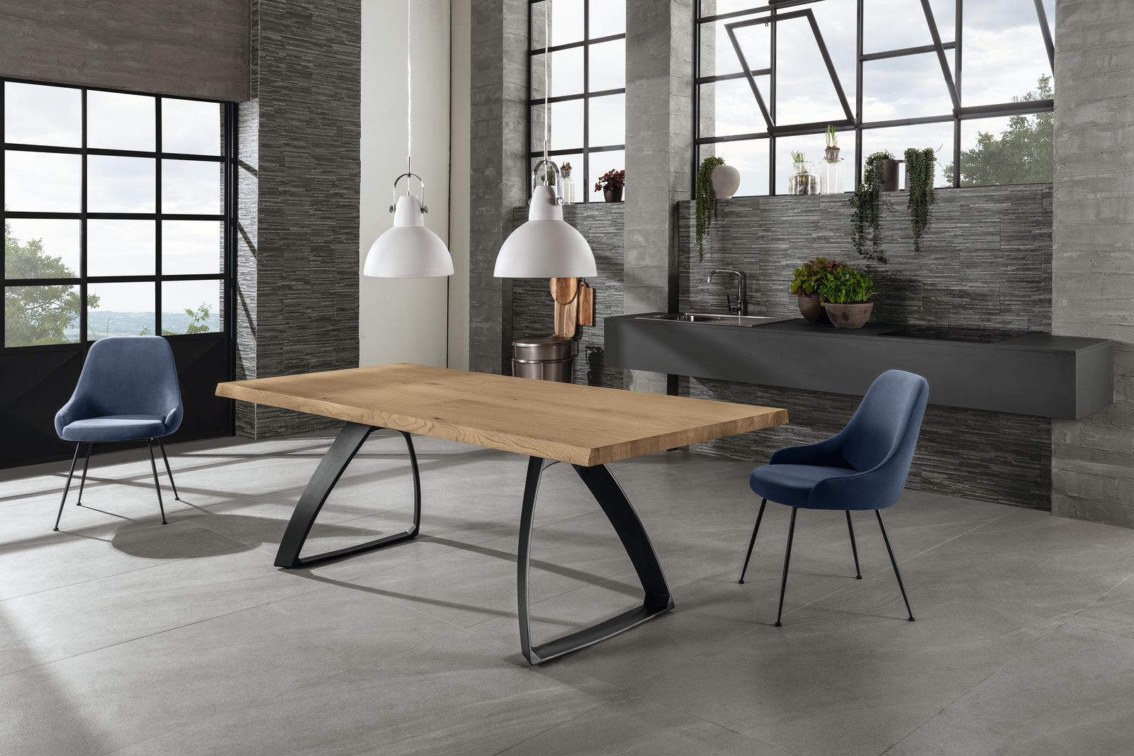 Timber, Tavolo allungabile (100cm X 200/300cm H. 76cm)