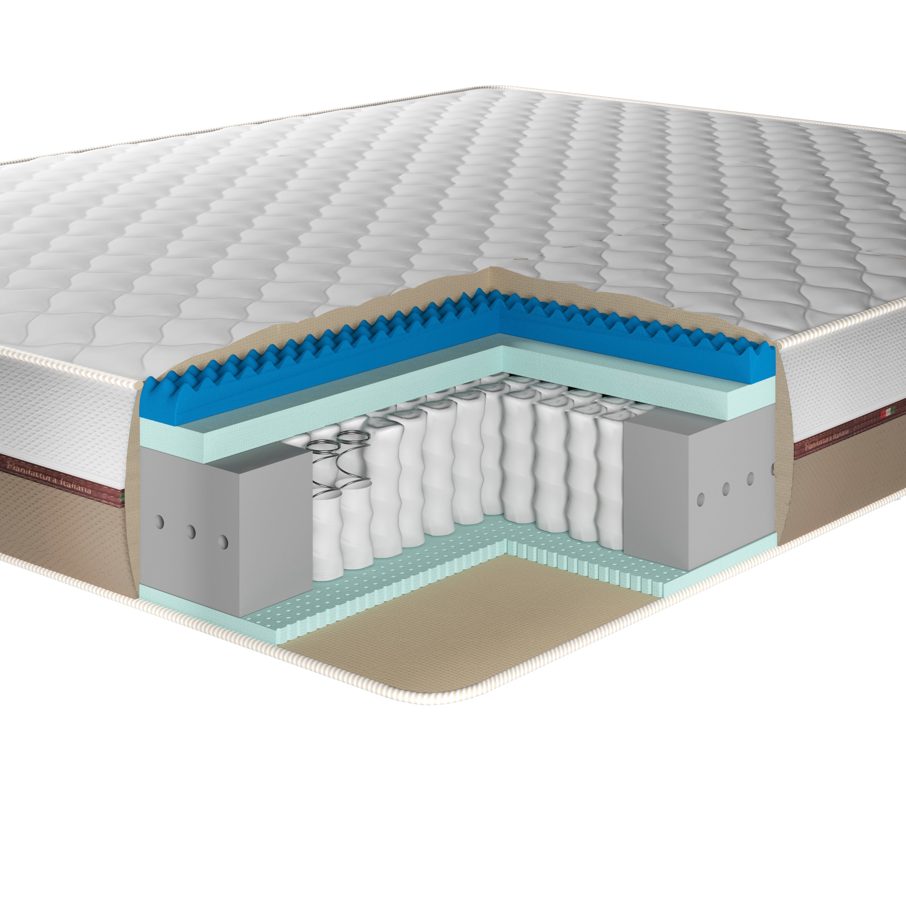 Aster Dream Materasso in Memory e Molle Insacchettate (H. 26cm)