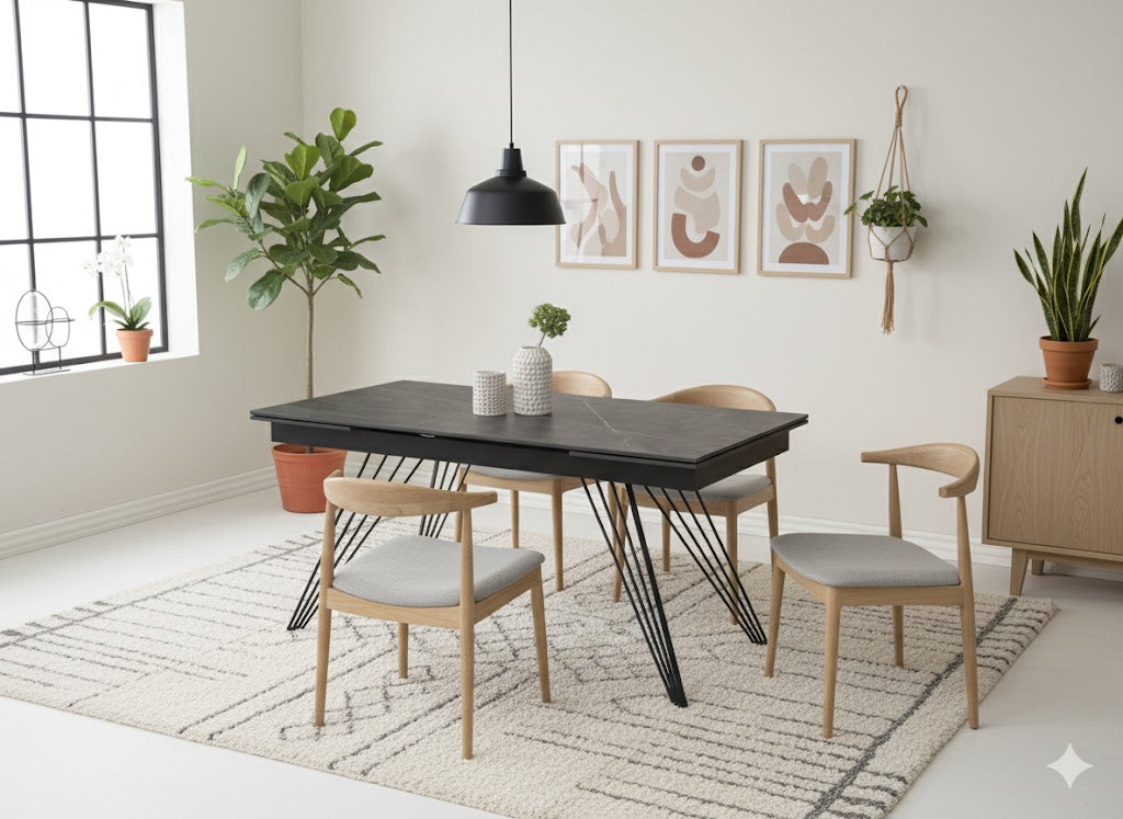 Augustus, Tavolo allungabile (90cm X 160/240 cmcm H. 76cm)