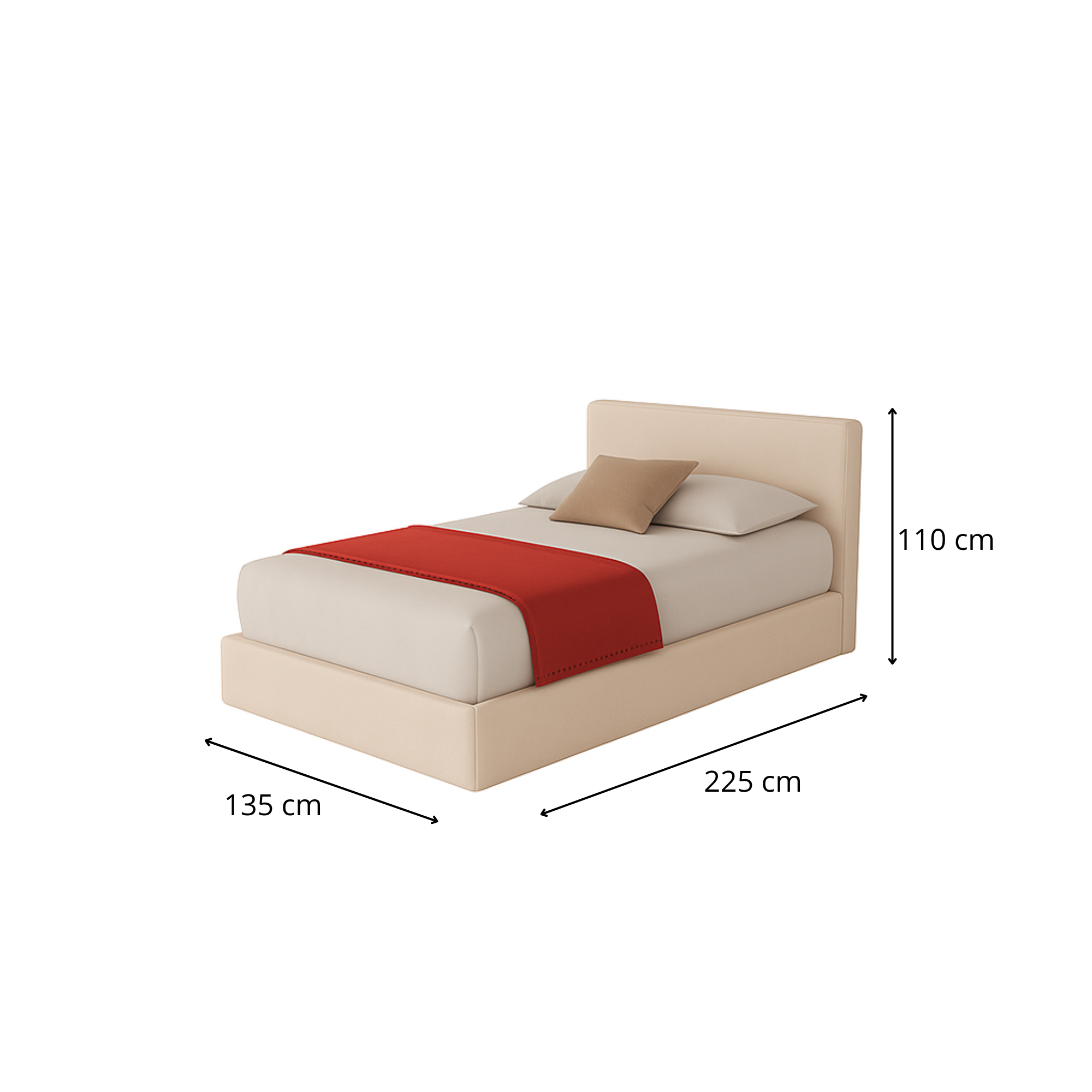 Letto a una piazza e mezza - Altara