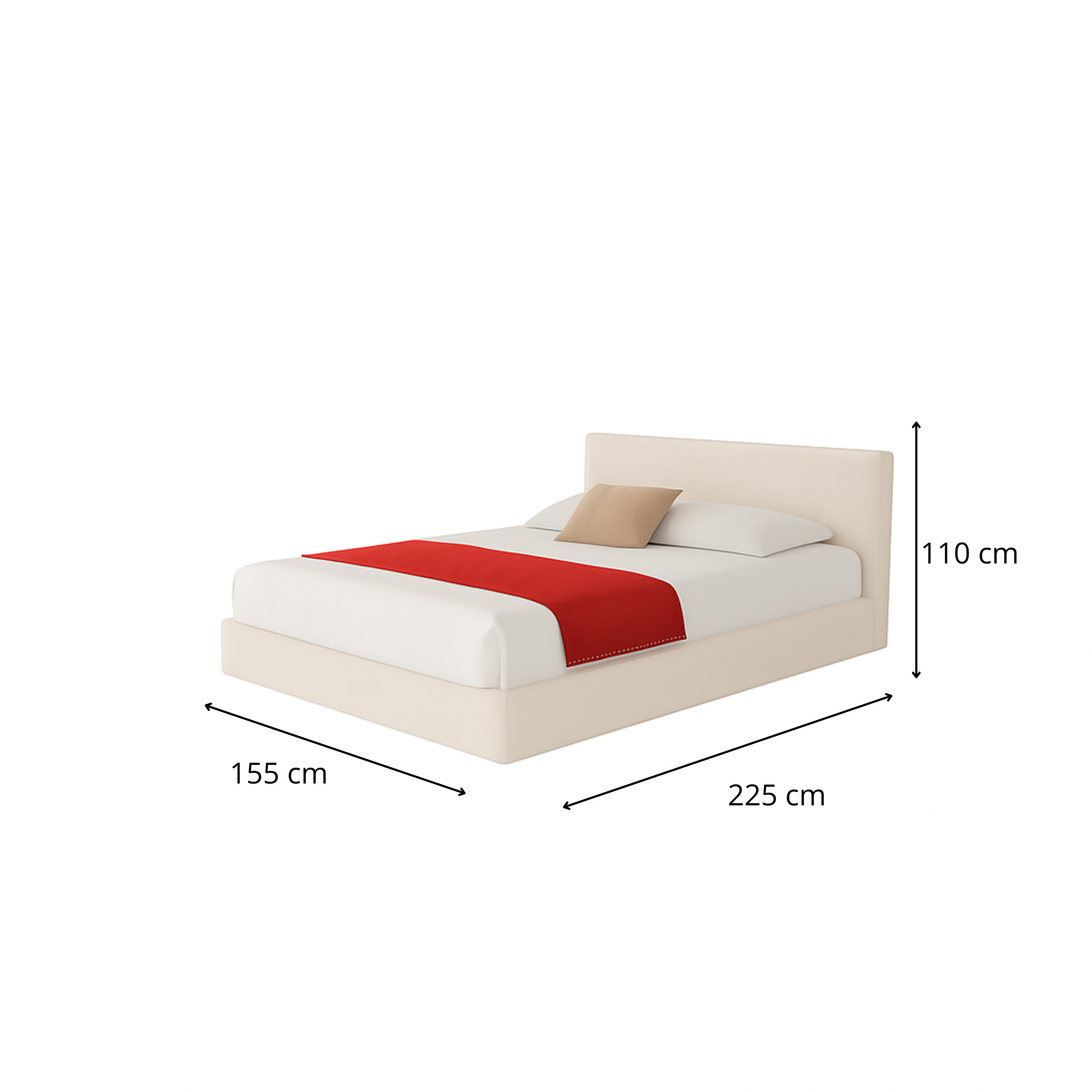 Letto alla francese 140 - Altara