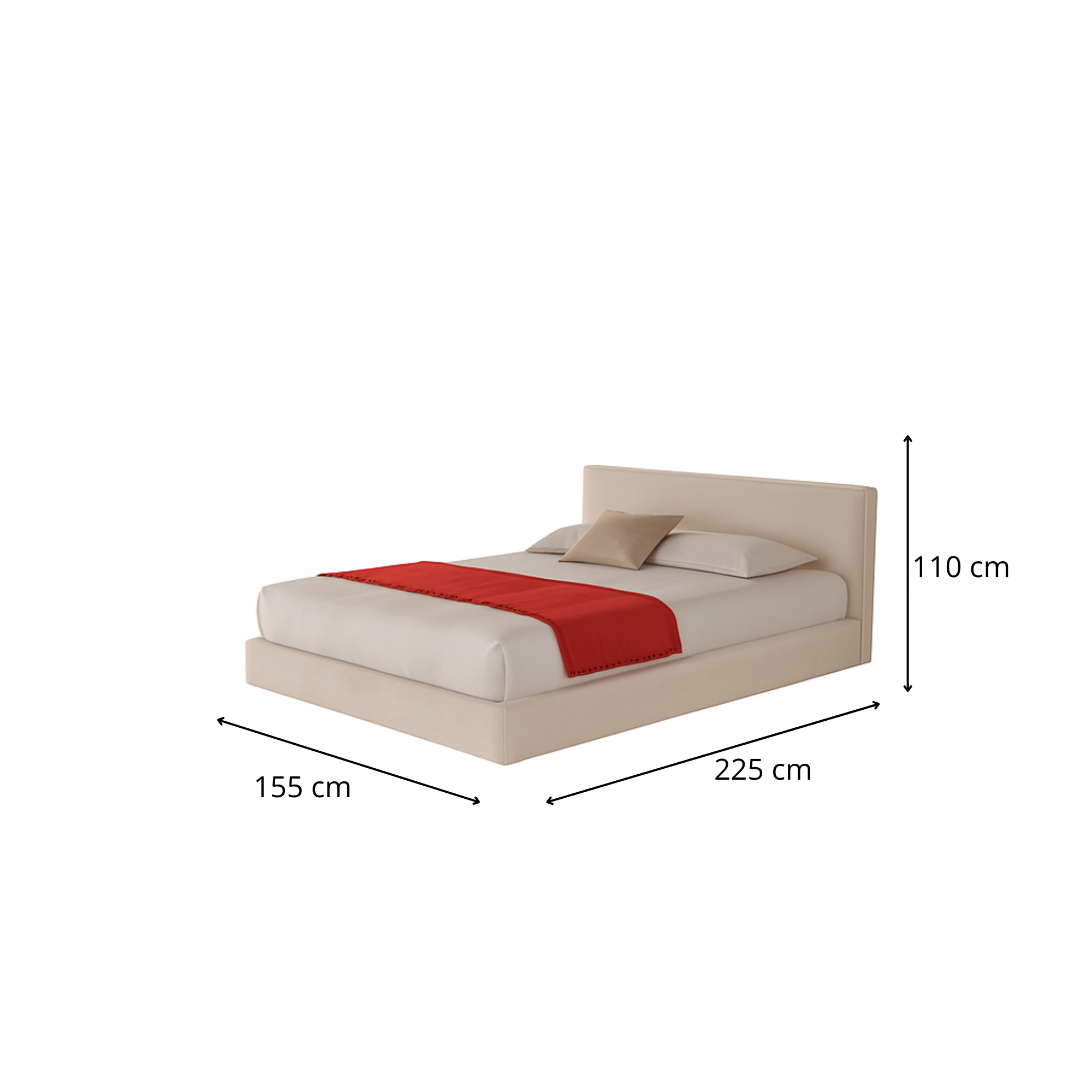 Letto alla francese 140 - Altara