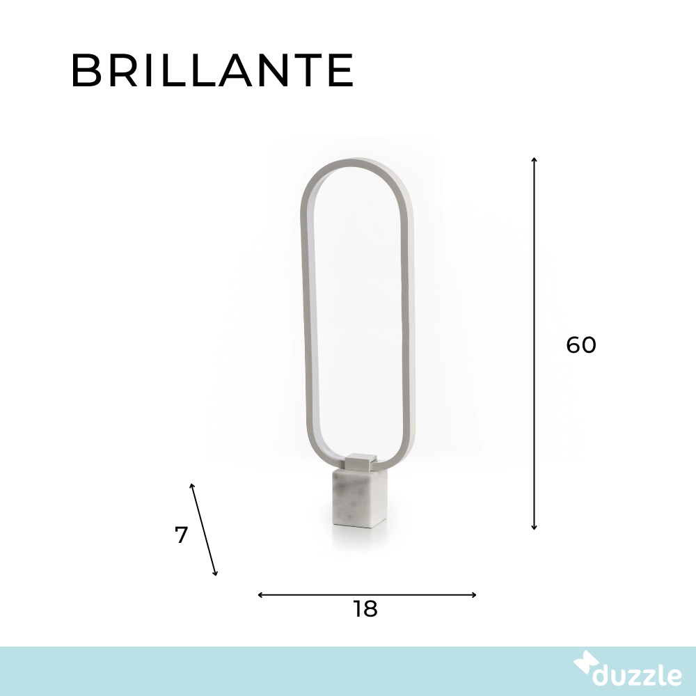 Brillante, Lampada da tavolo LED (7cm X 18cm H. 60cm)