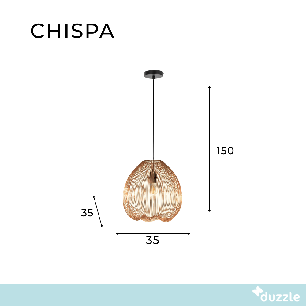 Chispa, Lampada a sospensione (35cm X 35cm H. 150cm)