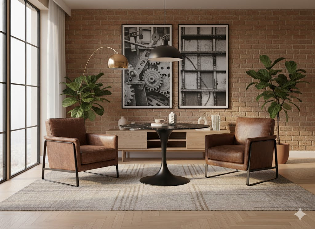 Circe, Tavolo fisso con top in ceramica (120cm X 120cm H. 76cm)