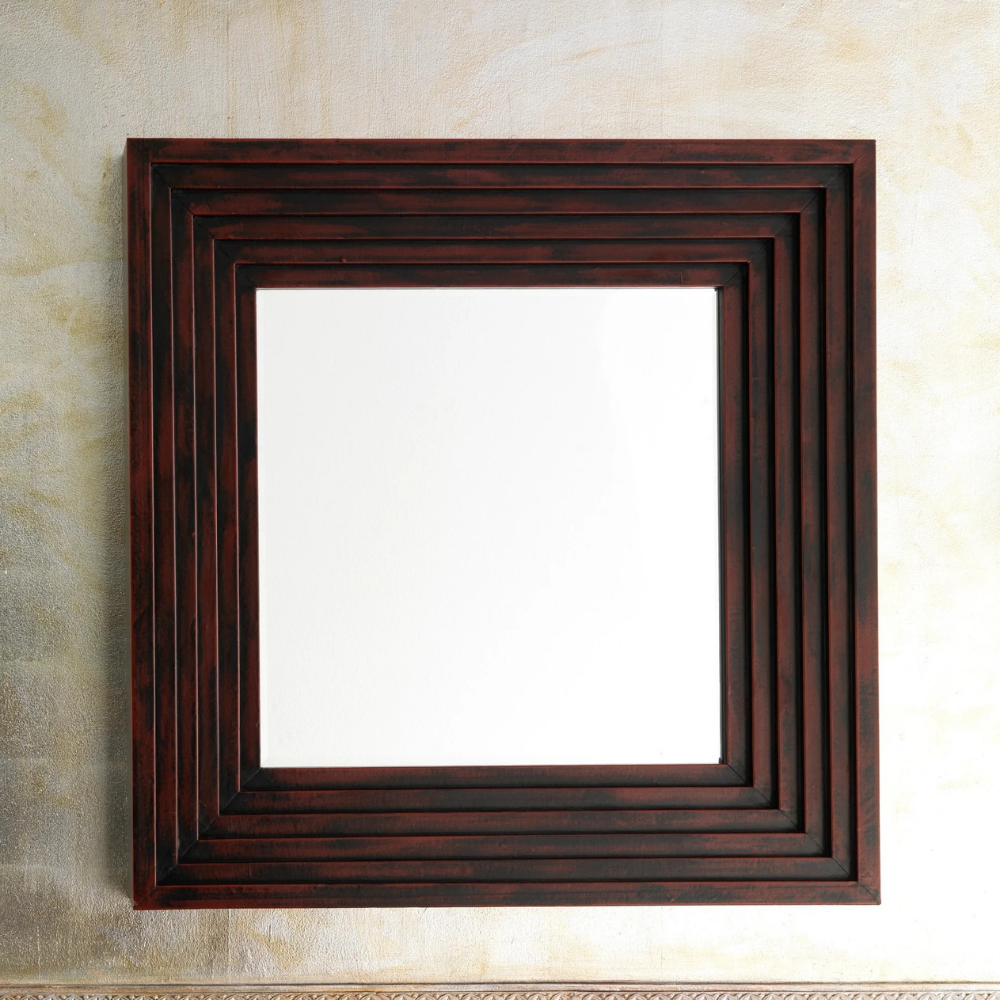 Borders, Specchio da parete (100cm X 100cm H. 12cm)