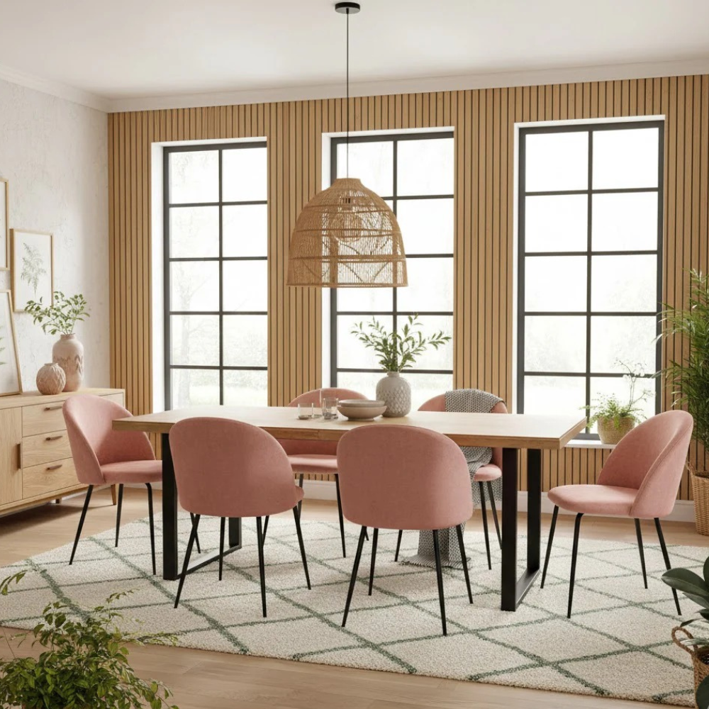 Cipro, Set di 2 Sedie in velluto (45cm X 55cm H.79cm)