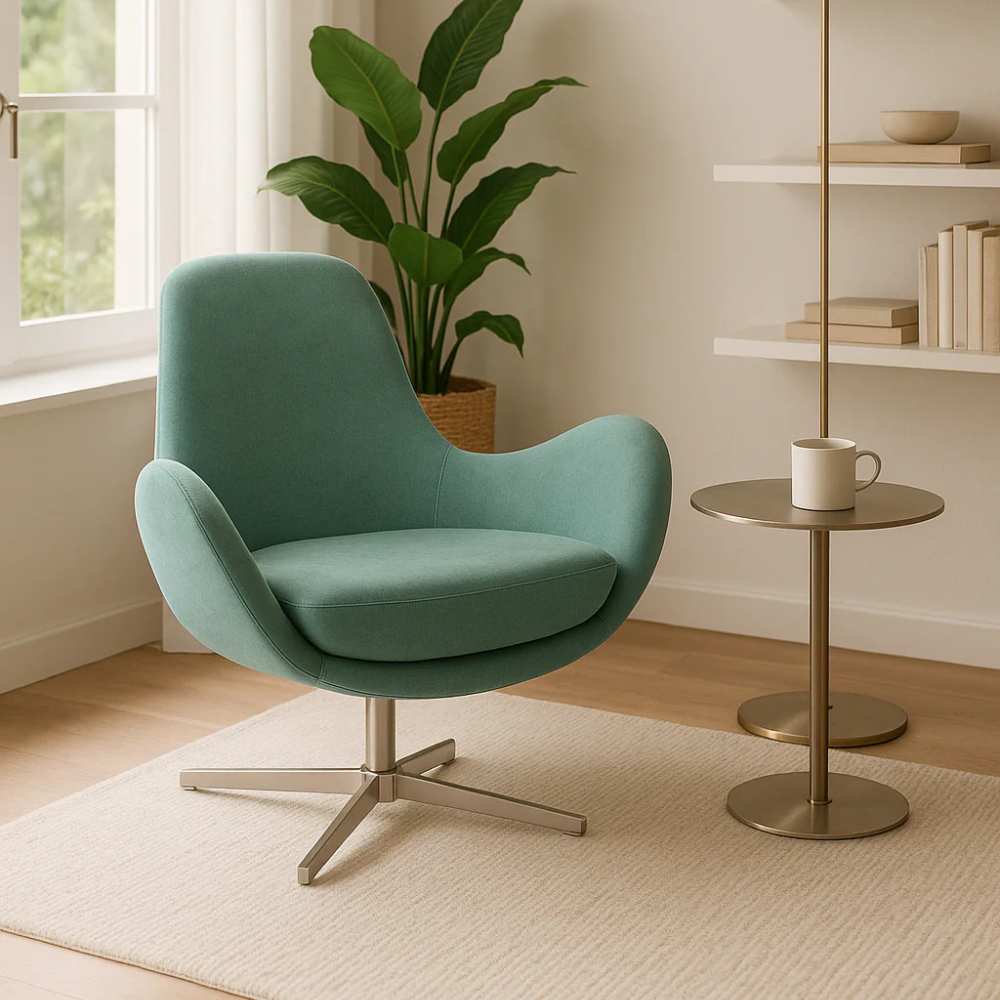 Sakura, Poltrona girevole (L.P.H 72 x 64 x 85 cm)