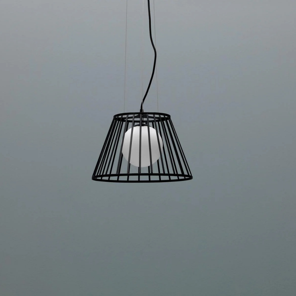 Jail, Lampada a sospensione (Ø.20/35cm X Ø.20/35cm H. 120cm)