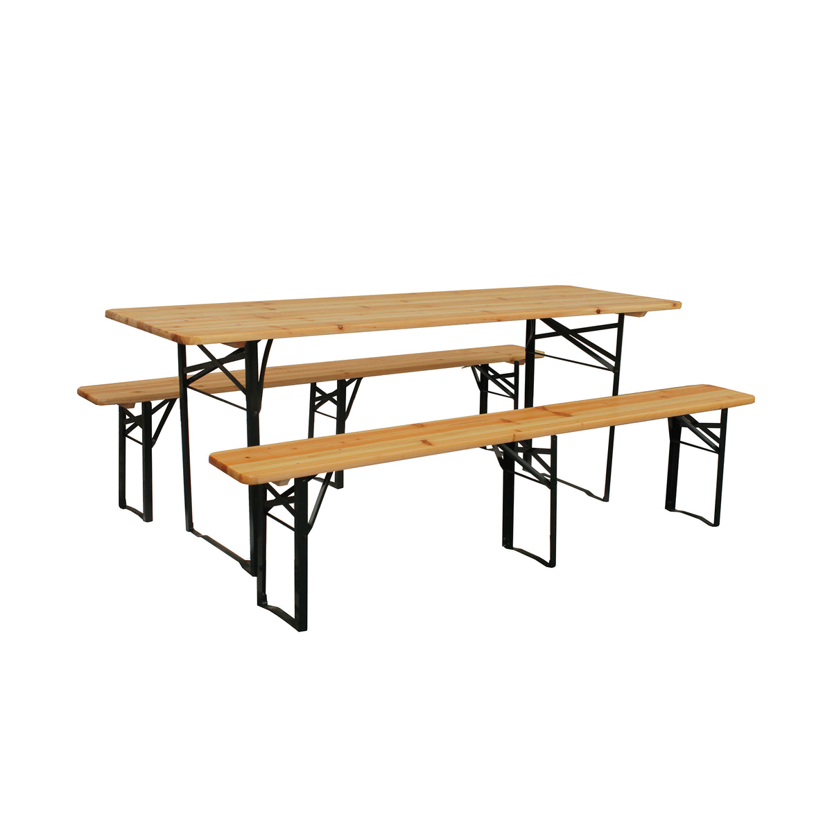 Boro, Set tavolo + panche 200x70cm
