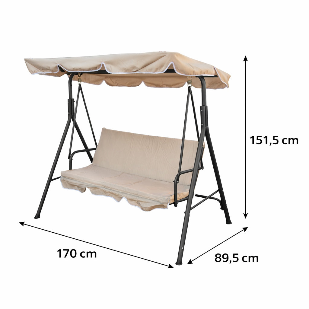 Nido, Dondolo in acciaio 170cm