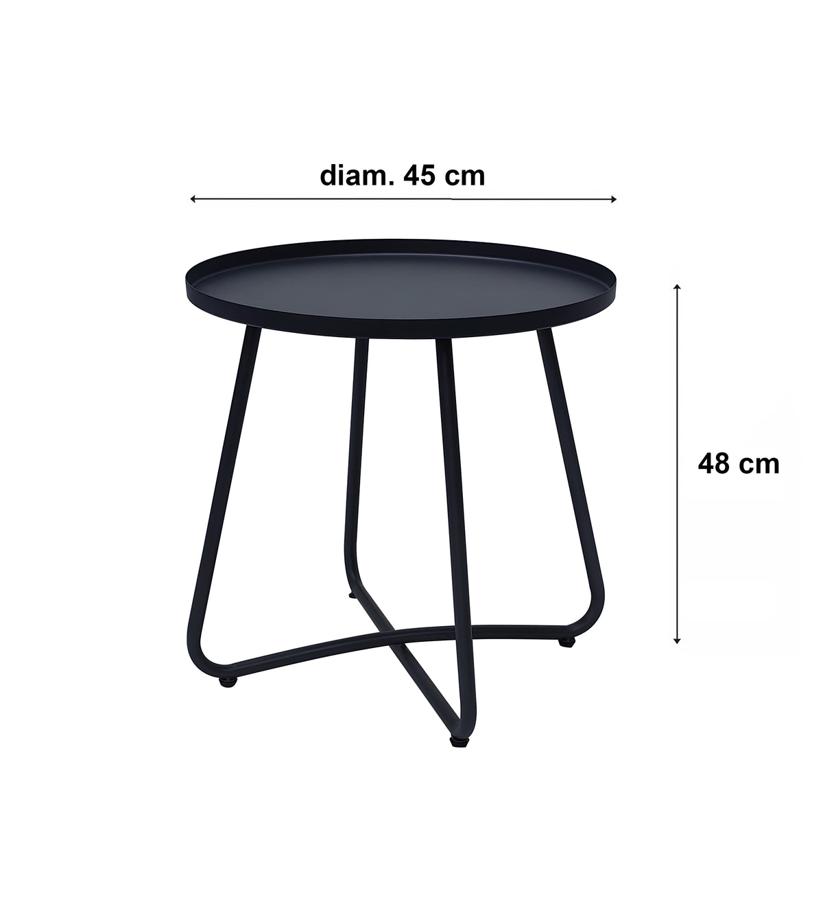 Tilo, Tavolino da esterno diam. 45cm