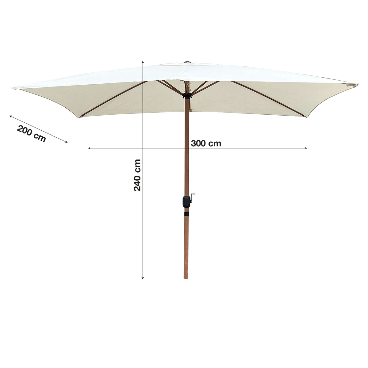 Auro, Ombrellone da giardino diam. 300cm