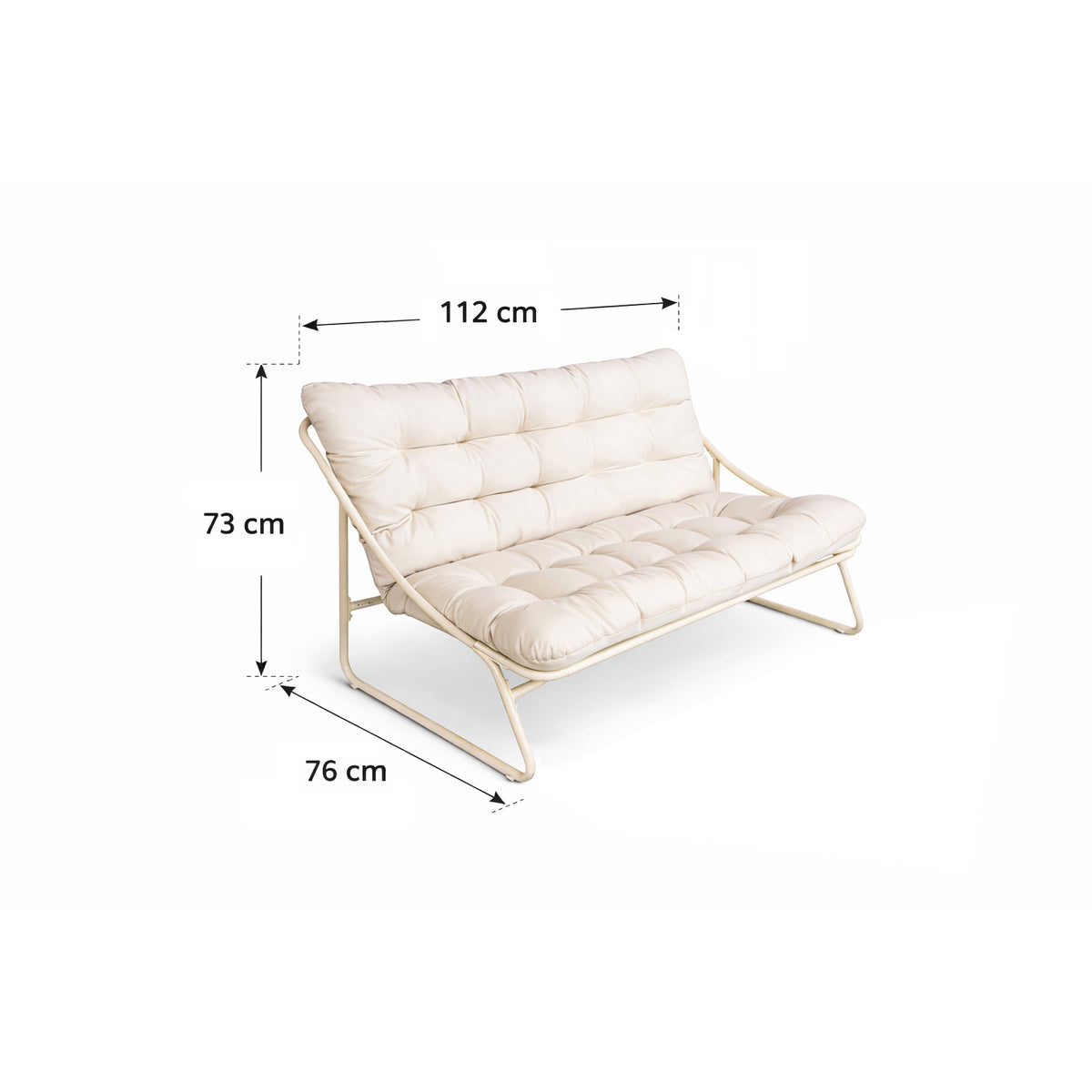 Vivo, Set salotto 2 poltrone + divano + tavolino 112x76cm
