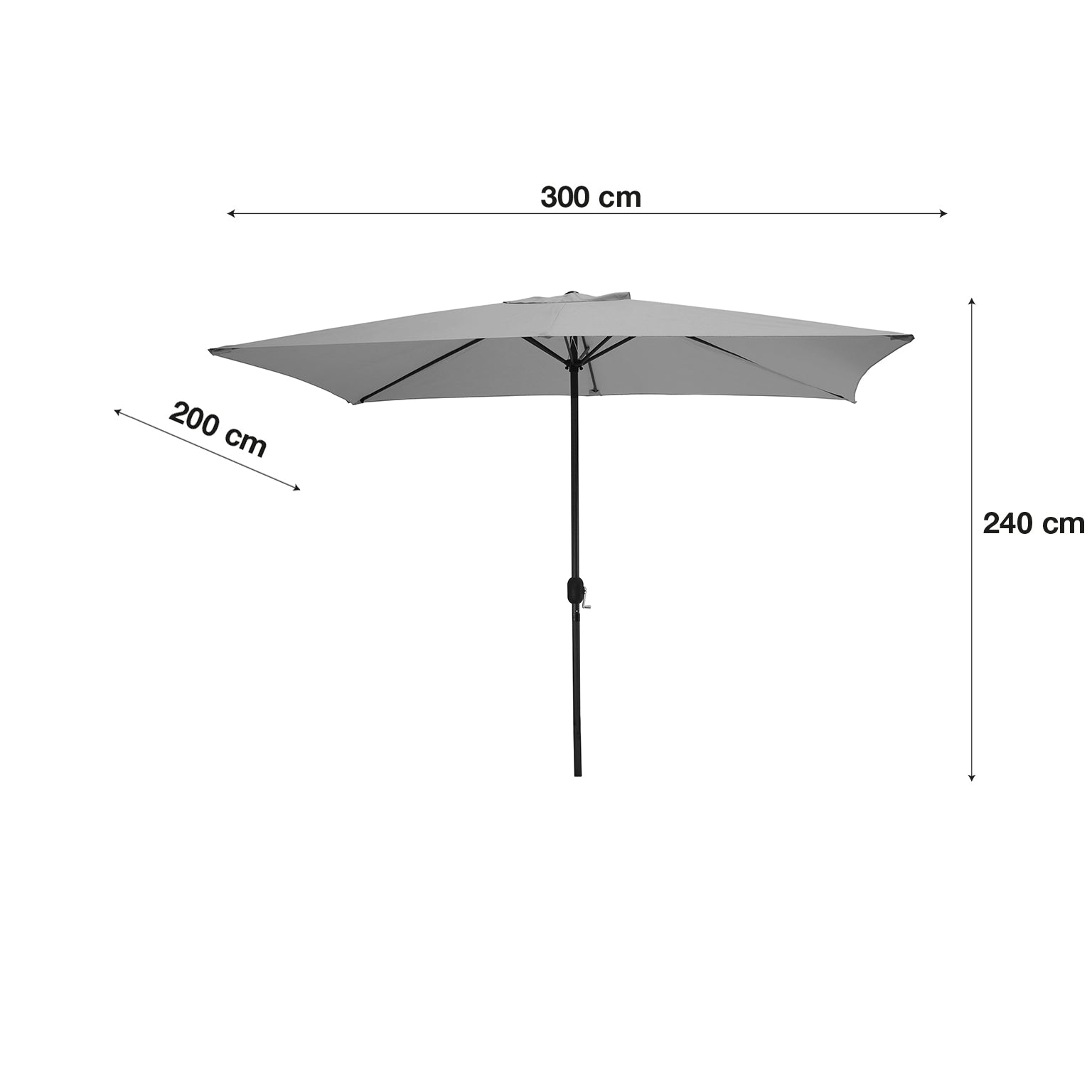 Aren, Ombrellone da giardino diam. 300cm
