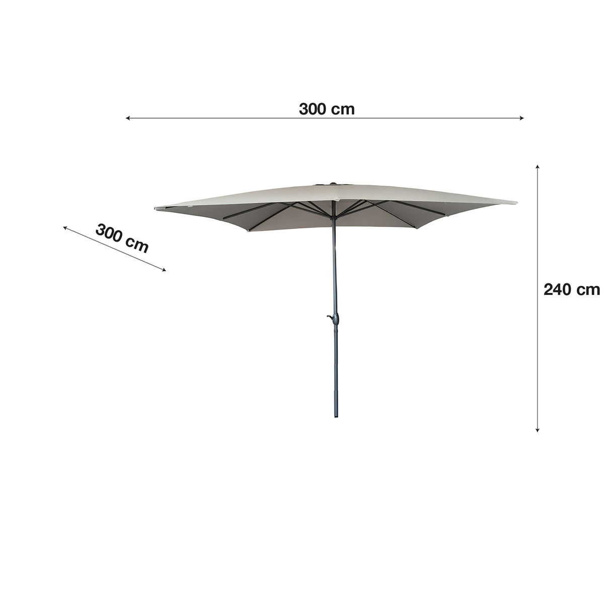 Faro, Ombrellone da giardino diam. 300cm