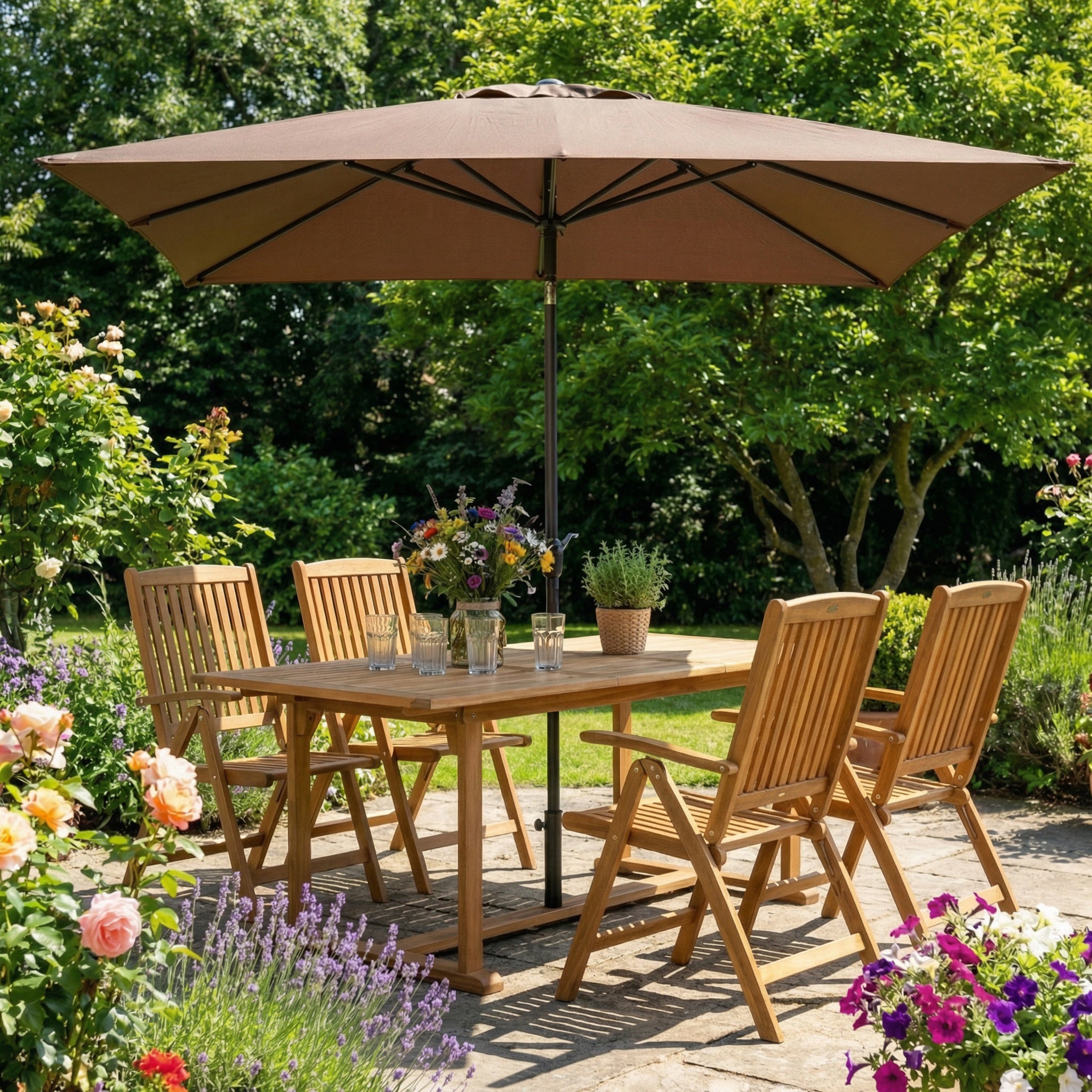 Nira, Ombrellone da giardino diam. 400cm