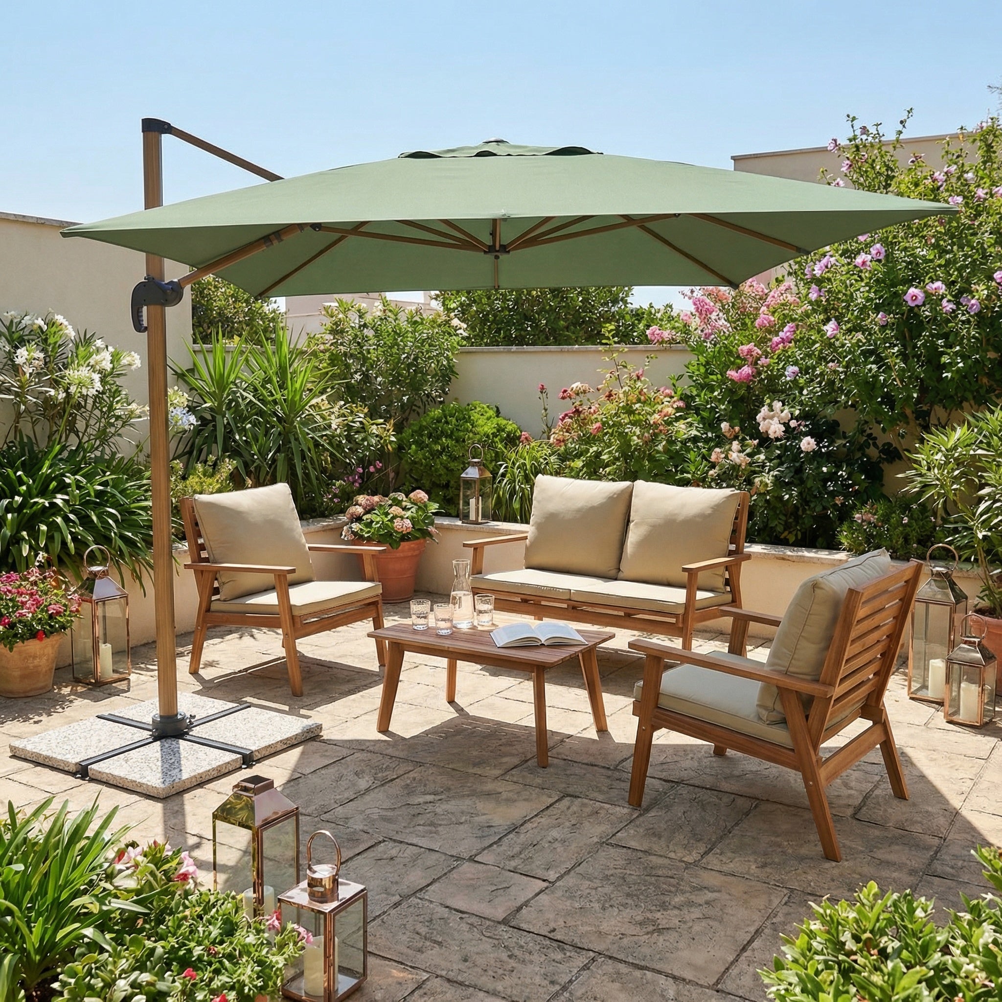 Alon, Ombrellone da giardino diam. 400cm