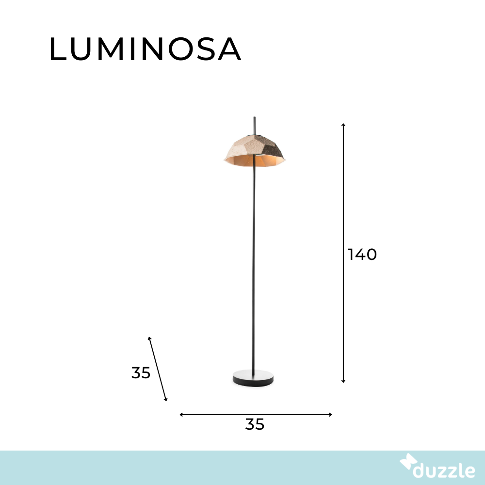 Luminosa, Lampada da terra (35cm X 35cm H. 140cm)