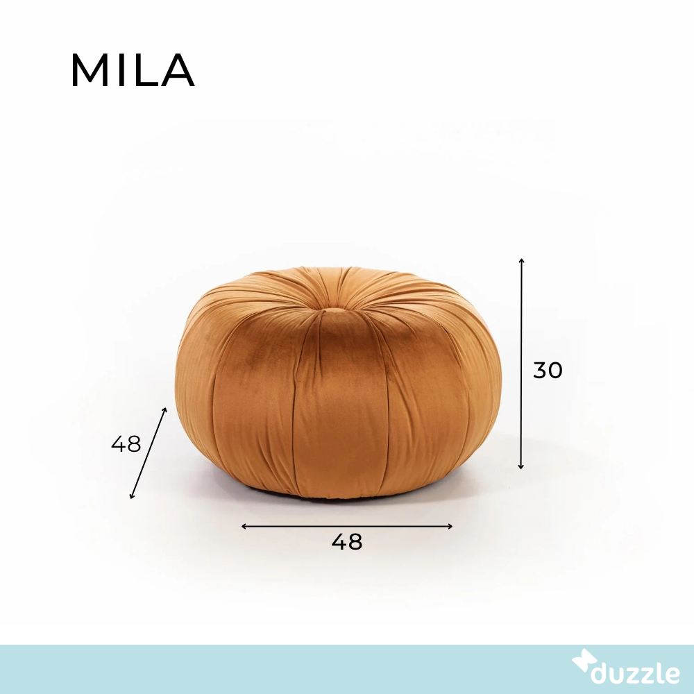Mila, Pouf (48cm X 48cm H. 30cm)
