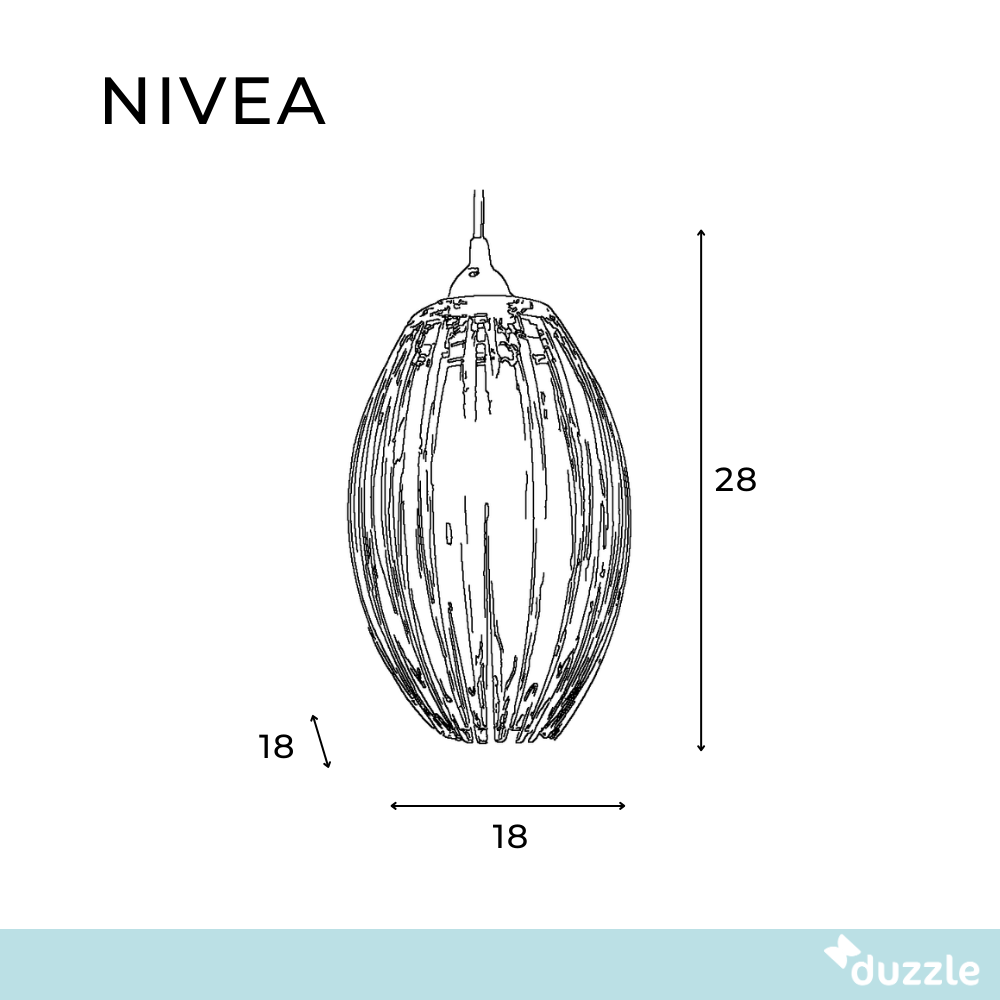 Nivea, Lampada (d.18 X d.18 H. 28)