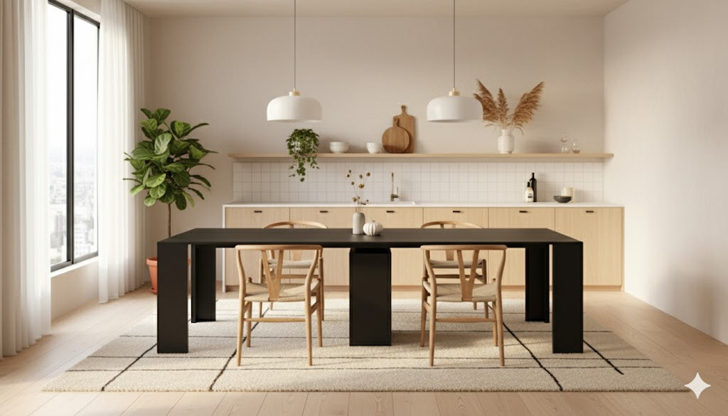 Nivara, Consolle allungabile (90cm X 42,5/302,5cm H. 78cm)